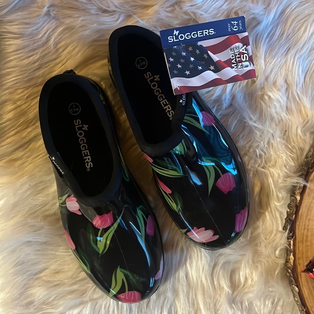 Sloggers Garden Shoes Tulips Size 7